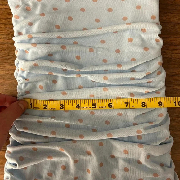 ❤️ Zara Women's Blue and Brown Dress XS - Picture 7 of 10